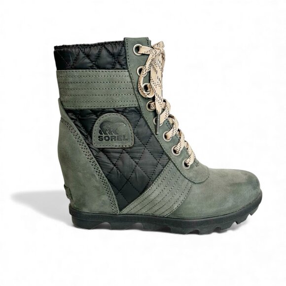 SOREL Lexie Wedge Quilted Waterproof Boots - Picture 1 of 8